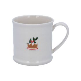 Stoneware Mini Mug with Plum Pudding